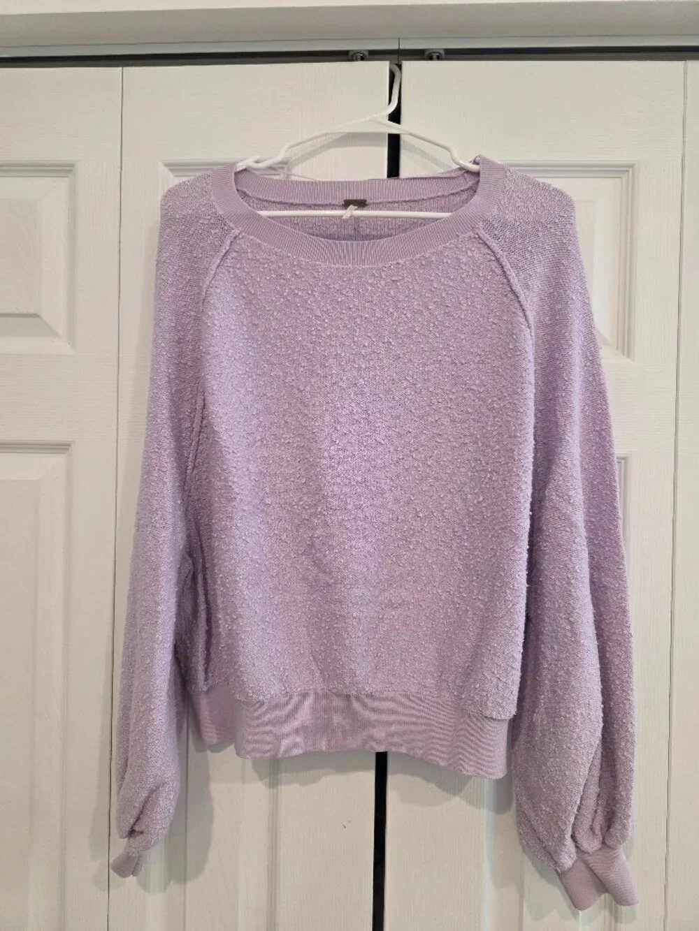FREE PEOPLE Found My Friend Sweater Lilac SMALL